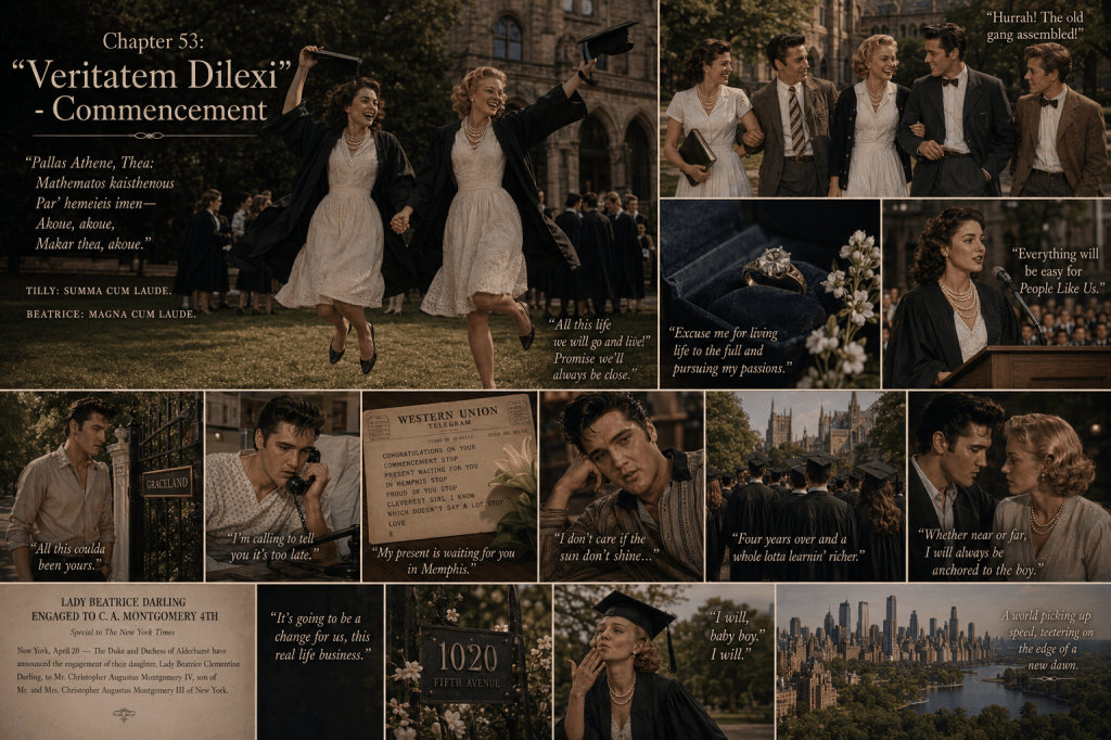 Chapter 53: “Veritatem Dilexi” – Commencement